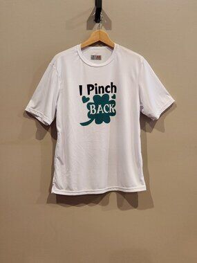 A4 Women's Small I Pinch Back Shamrock St Patrick's Day Performance Tee
